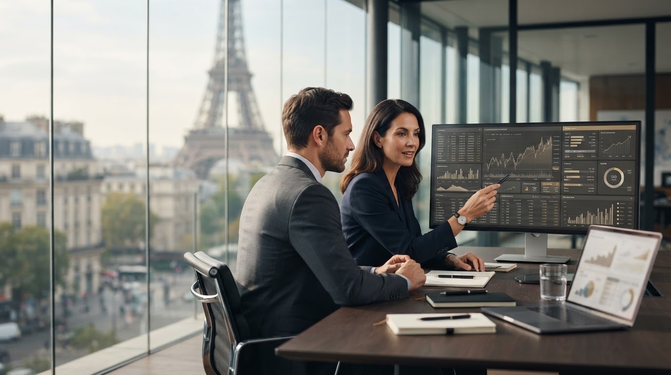 Sage Valoron — tableau de bord d'analyse de trésorerie piloté par IA